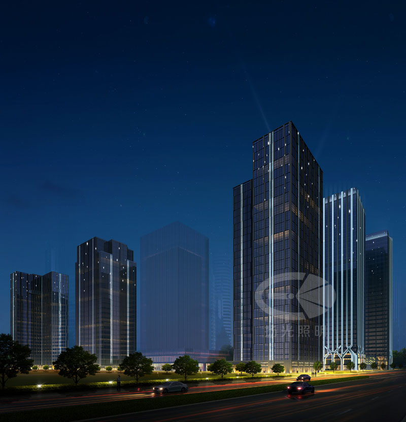 寫字樓（lóu）外牆景觀照明設計