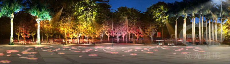 廣場夜（yè）景亮化設計