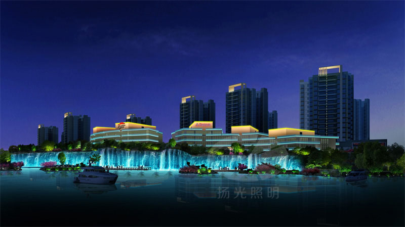 城市夜（yè）景燈光效果圖