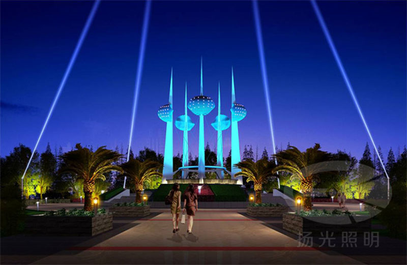 廣場照（zhào）明燈具裝飾（shì）效果圖