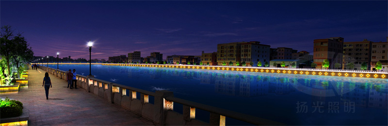 江岸夜景照明設計效果（guǒ）圖