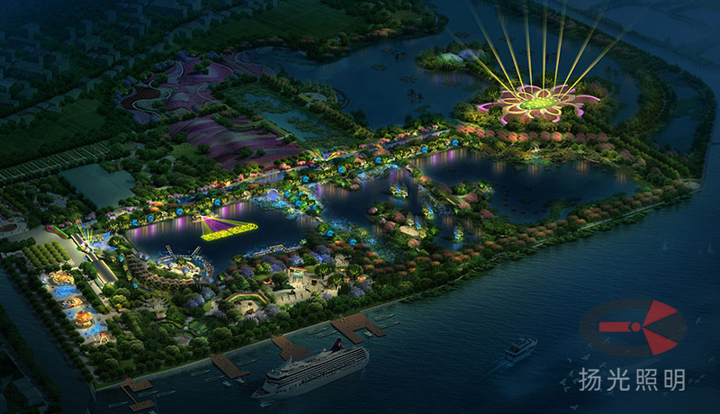 主題公園燈光設（shè）計鳥瞰圖