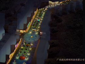 廣西都安商業（yè）街戶外照明設計