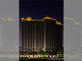 韶關禦龍灣夜景照明工程