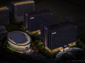 東莞搜（sōu）於特辦公大樓夜景照明設計