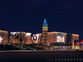 雲浮新世紀廣場夜（yè）景燈（dēng）光工程