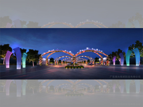 汕頭方特歡樂世界花卉大道（dào）夜景照明