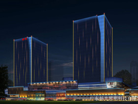 山西萬豪（háo）華府寫字樓夜景（jǐng）亮化