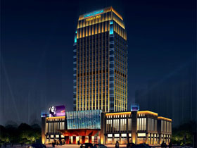 陝西漢中竹園豪生（shēng）酒店燈光亮化