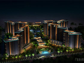 海南天喜酒店景觀亮化（huà）