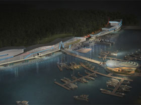 海南海花島遊艇碼（mǎ）頭泛光照明工程