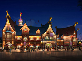 恒大（dà）童世界童話大街建築泛（fàn）光照明工（gōng）程