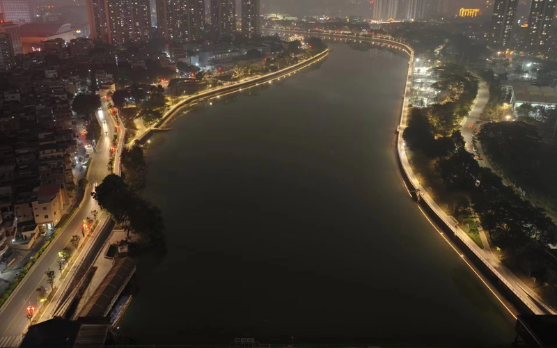 東莞市三江六岸濱水岸線示範（fàn）段項目二期工程（莞城段）景觀照明工程