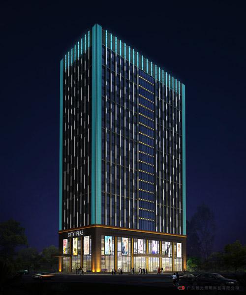 東（dōng）莞鴻駿國際大廈夜景照明