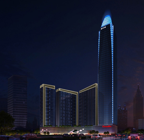 惠州榮燦置業大廈夜（yè）景亮化