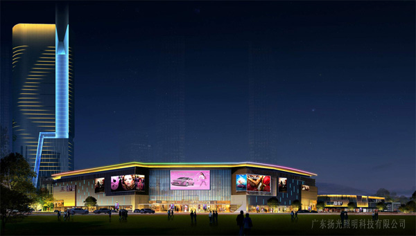 四川遂寧遠成中心建（jiàn）築夜景燈光（guāng）亮化